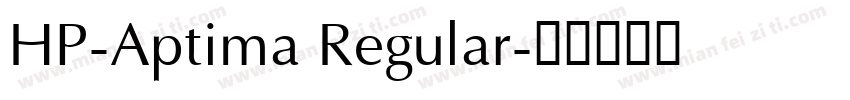 HP-Aptima Regular字体转换
